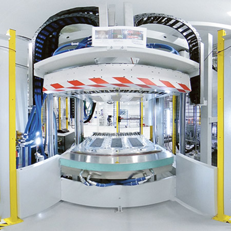 a big machine in a technology laboratory