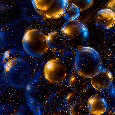 KI-gestützte Illustrationen auf der Grundlage von mikroskopischen Bildern von Materialien entwickelt von Freudenberg