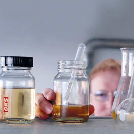 Laboratory environment at OKS Spezialschmierstoffe