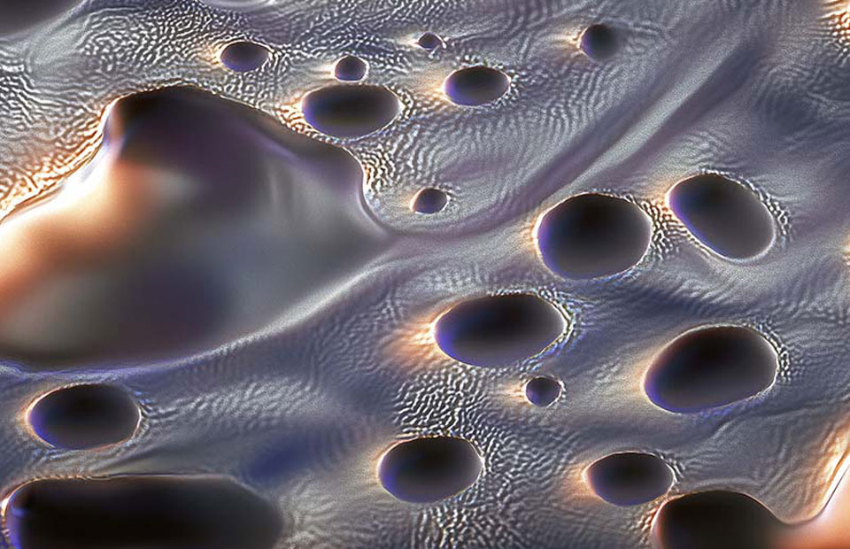 Enhanced illustration based on a microscopic image of a material created by Freudenberg
