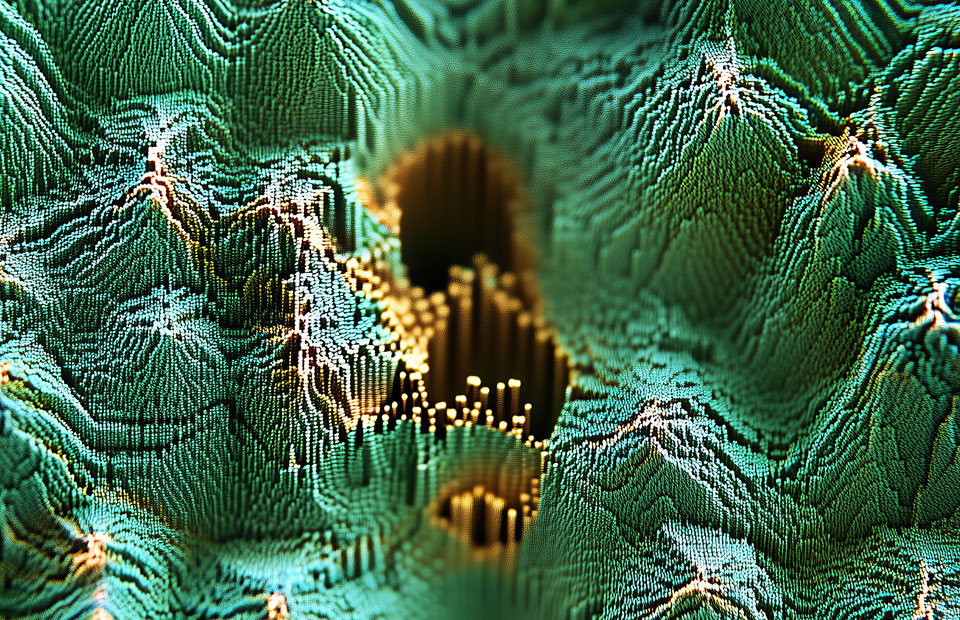 Portfolio_FST_VISID.jpg Enhanced illustration based on a microscopic image of a material created by Freudenberg