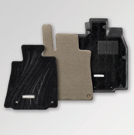 The picture shows three doormats next to each other
