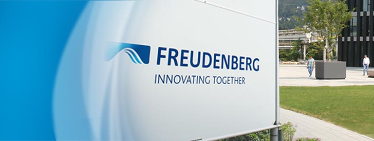 Company Headquarters Building with Freudenberg Logo Sign