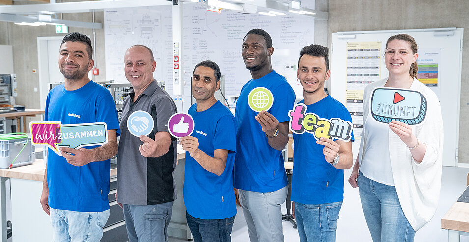 Gruppenbild vom Weltflüchtlingstag am 20. Juni 2018 