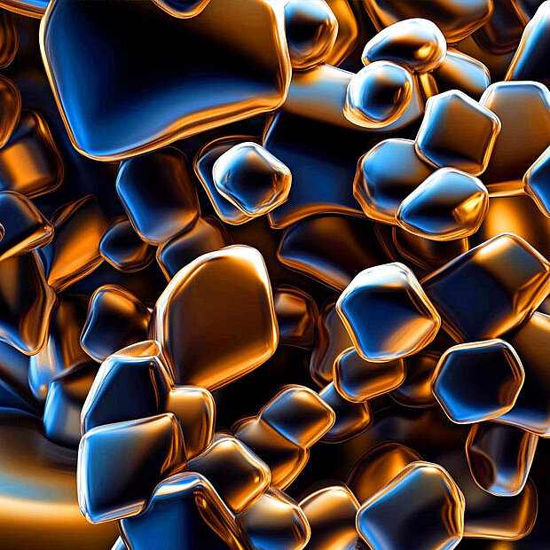 Enhanced illustration based on a microscopic image of a material created by Freudenberg
