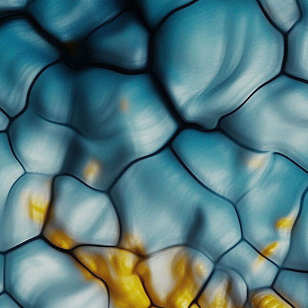 Enhanced illustration based on a microscopic image of a material created by Freudenberg