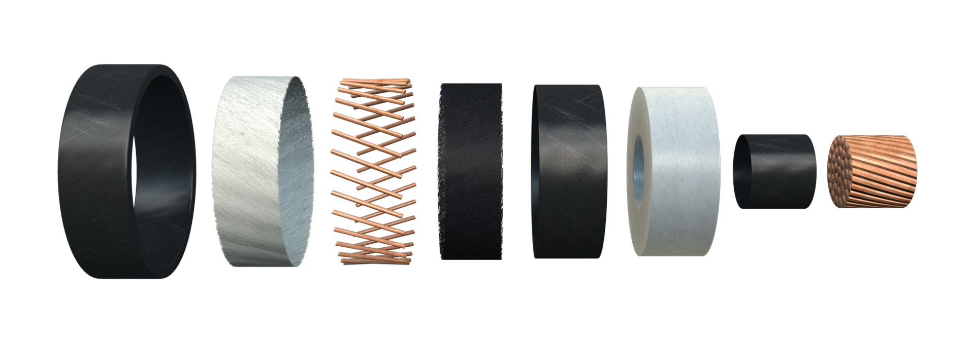 Construction of an industrial cable Industial cables
