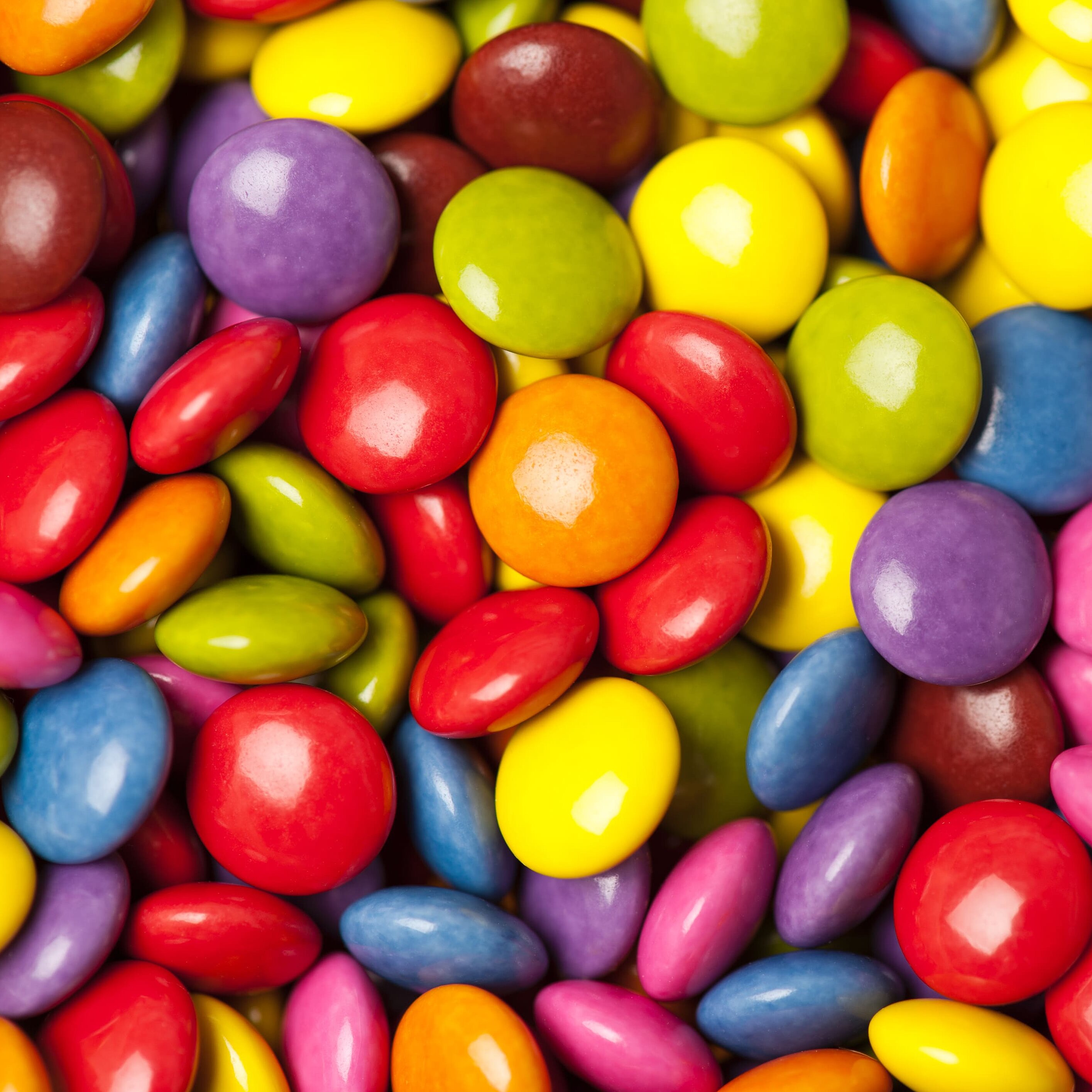 colorful chocolate drops