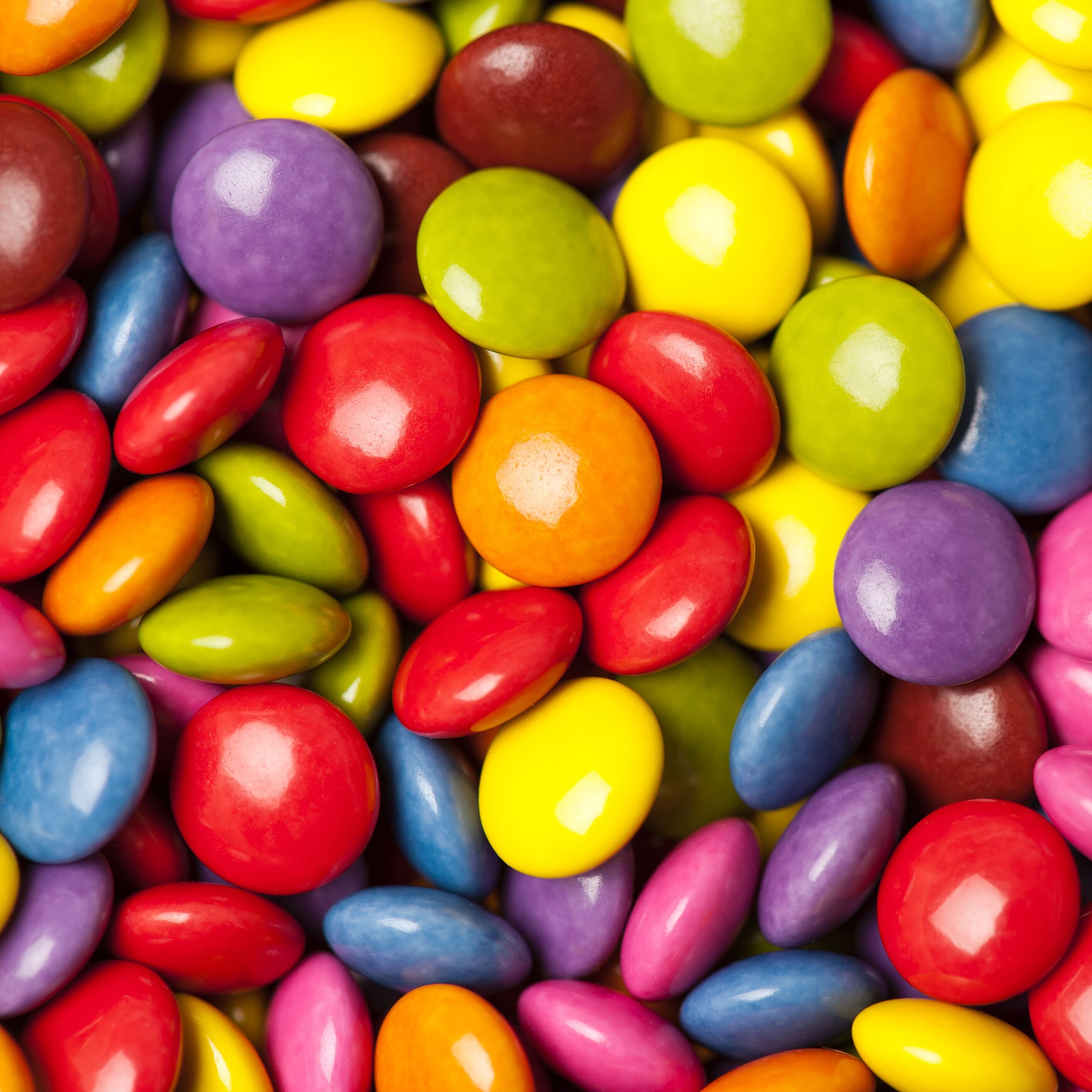 colorful chocolate drops