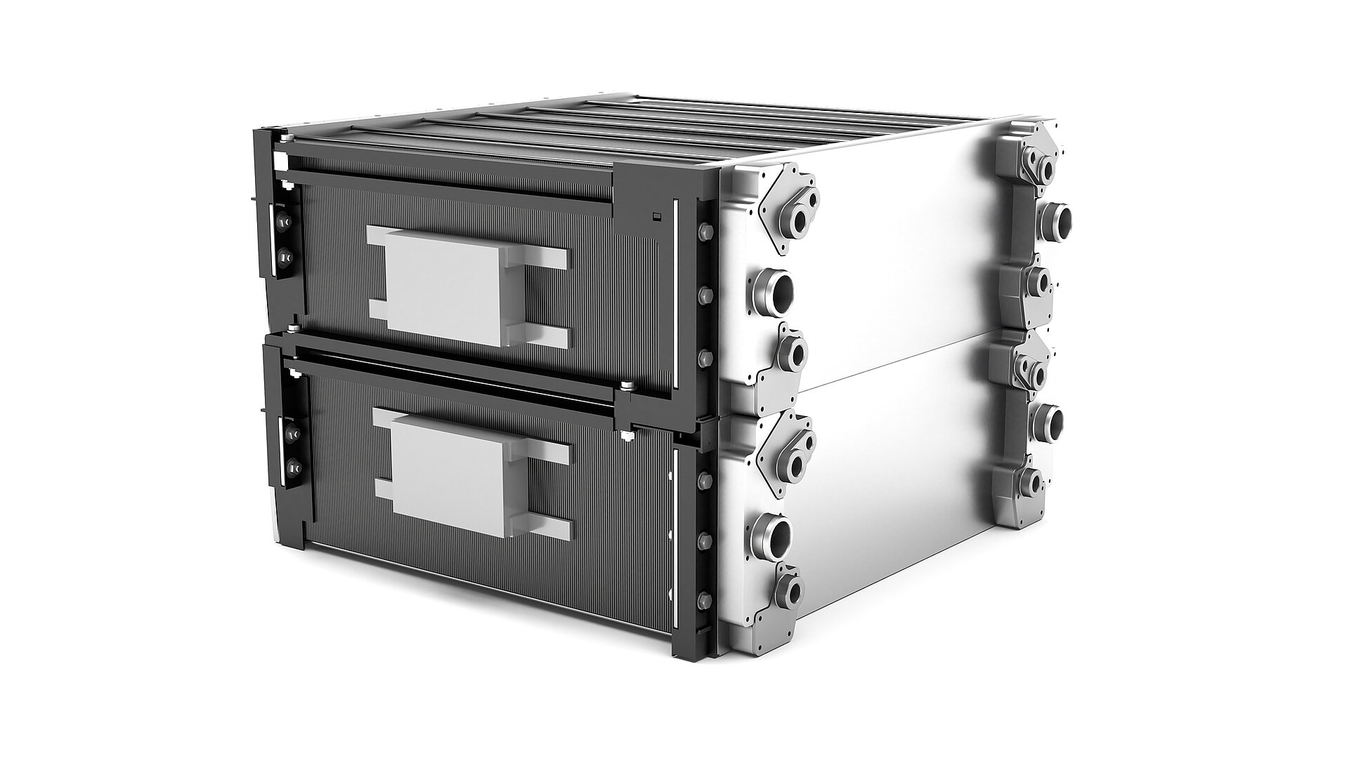 Illustration of a fuel cell stack