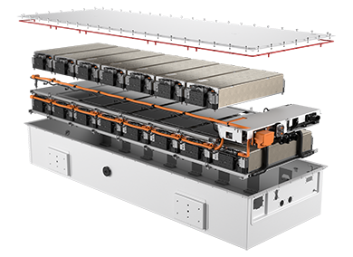 Animierte Grafik eines XRange Xrange Battery Pack