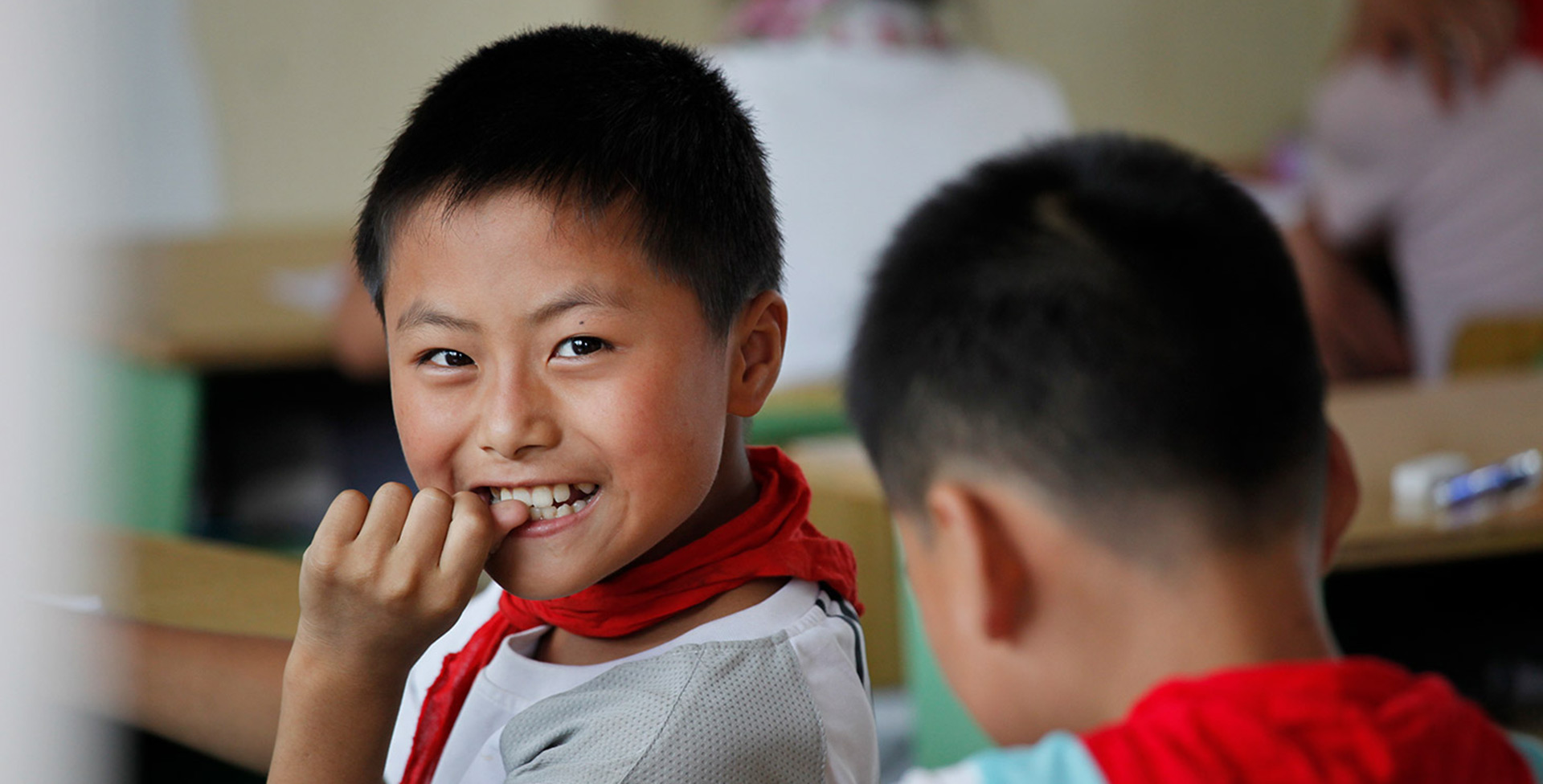 Chinese school boy