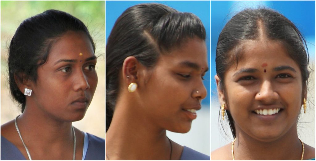 Students from the Training Centre in India Female teachers of the Freudenberg Training Center