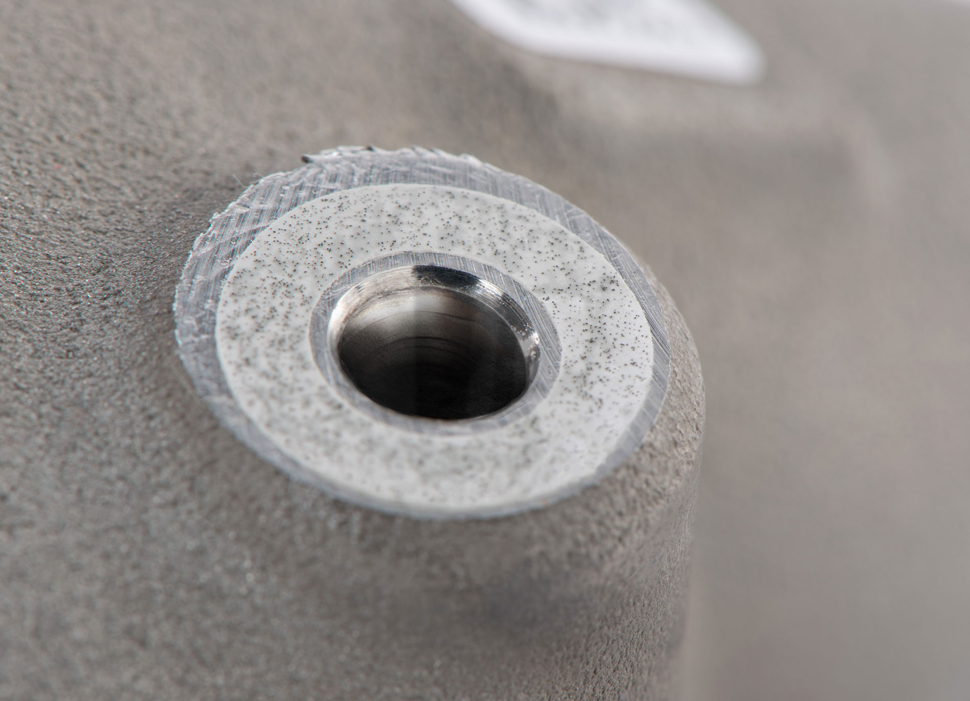 close-up of a friction insert